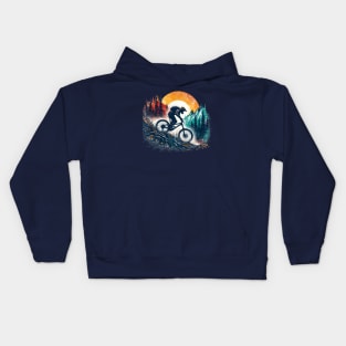 Mountain Biking Kids Hoodie